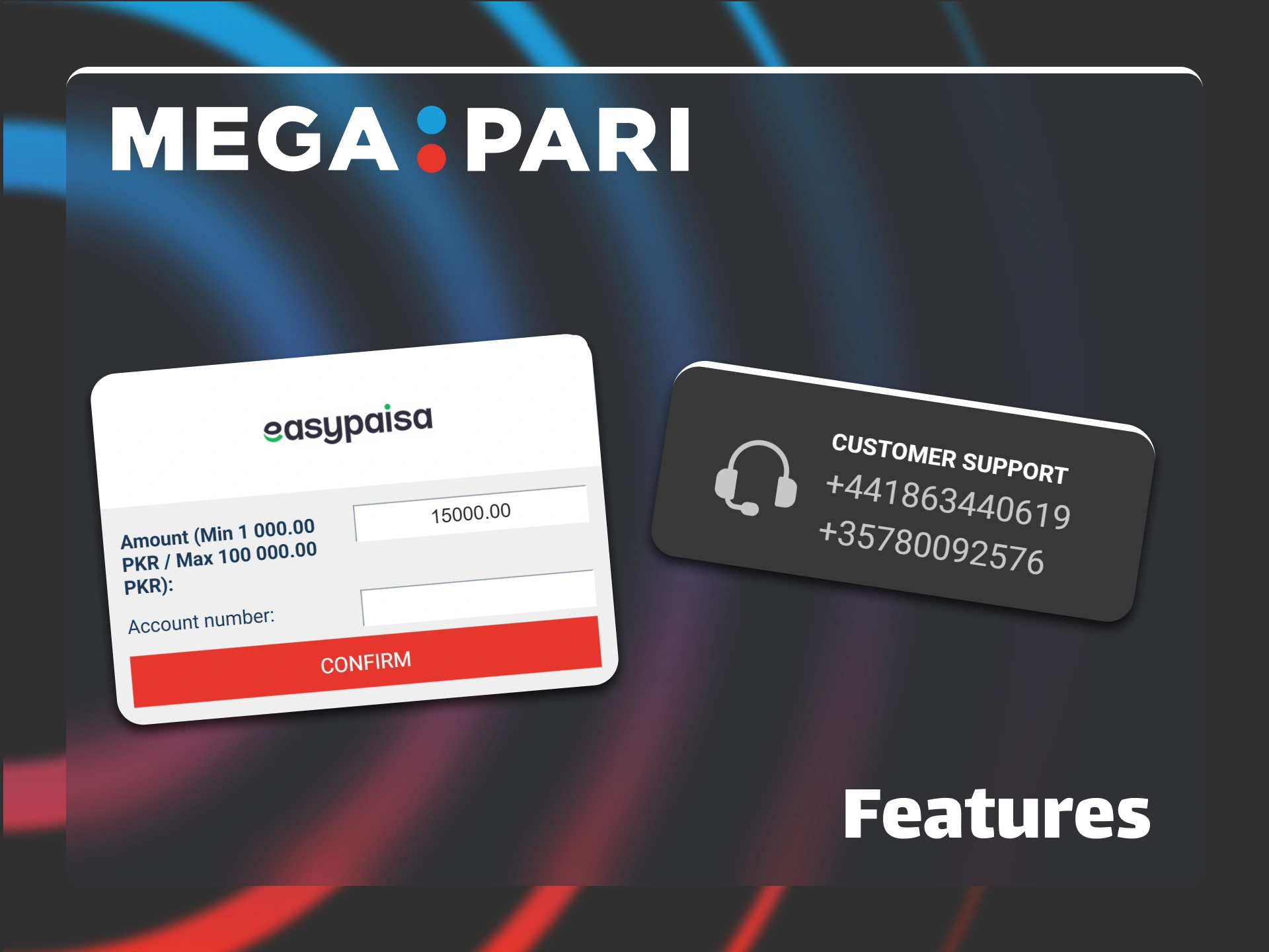 Utilize the convenient payment options and support features on the Megapari platform.