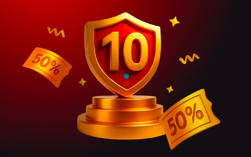 Claim a bonus on your tenth deposit at Megapari.