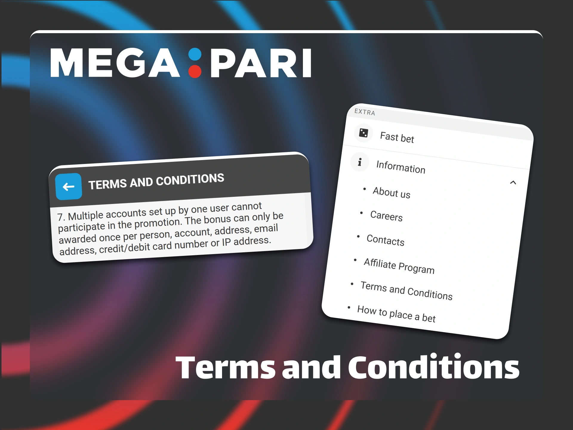 Read the important bonus terms and conditions on Megapari to stay informed.