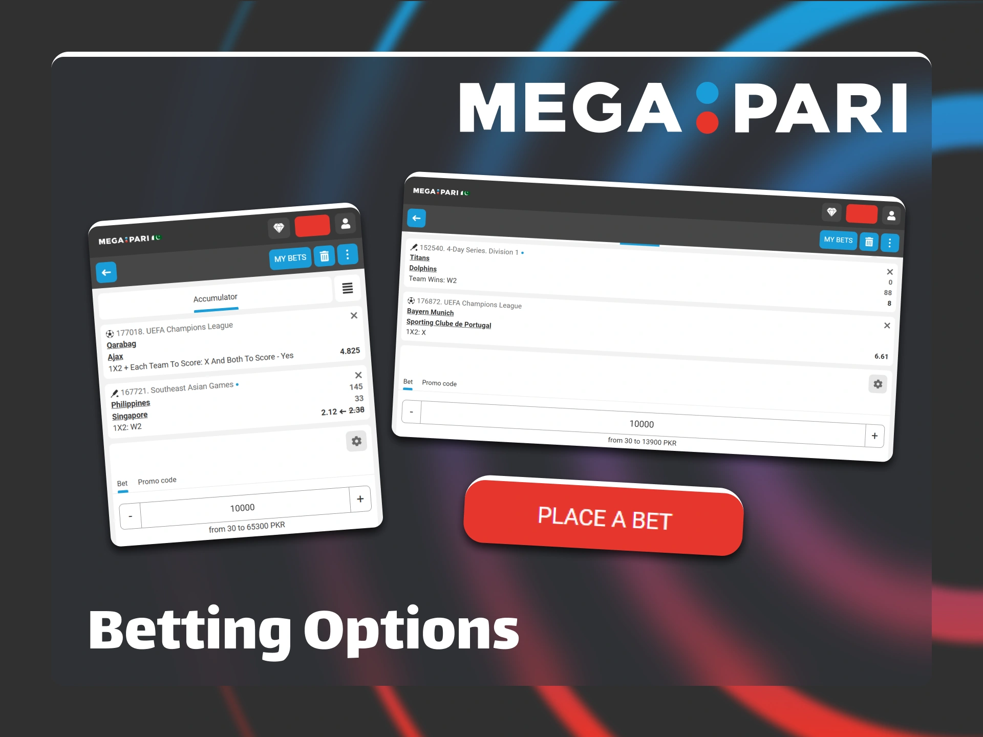 Explore different betting markets and odds on Megapari.