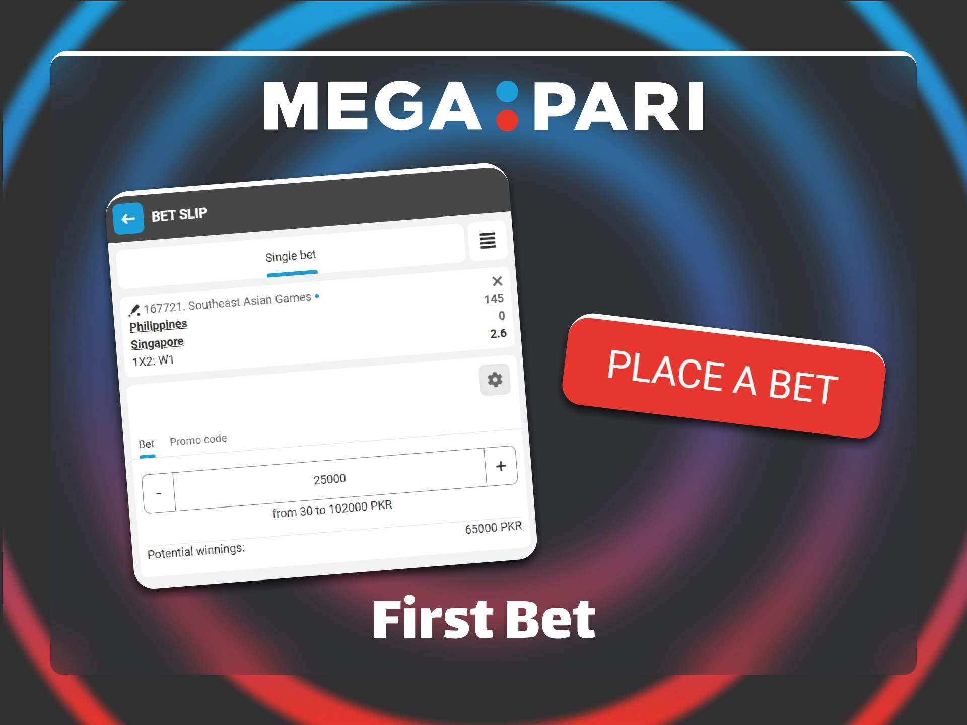 Place your first winning wager on the Megapari platform.