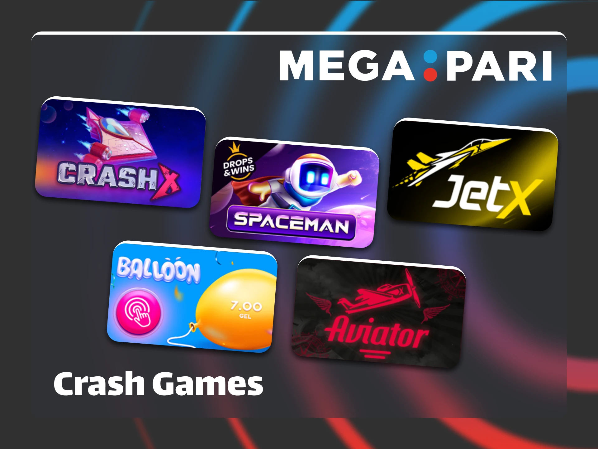 Win big by playing fast-paced crash games on Megapari.