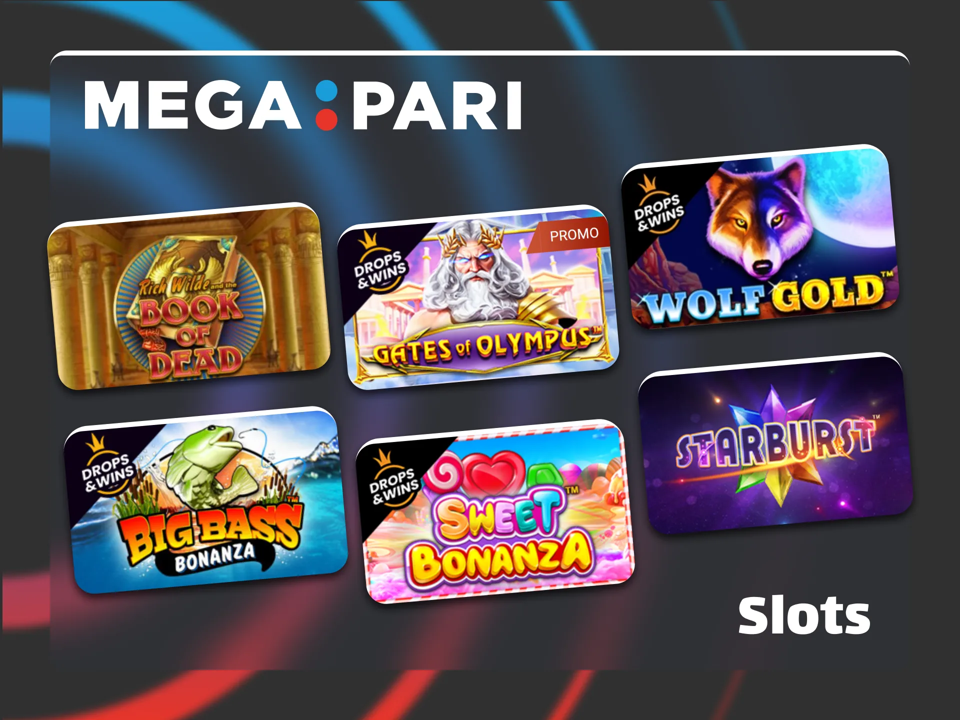 Spin the reels of the most popular slots on Megapari.
