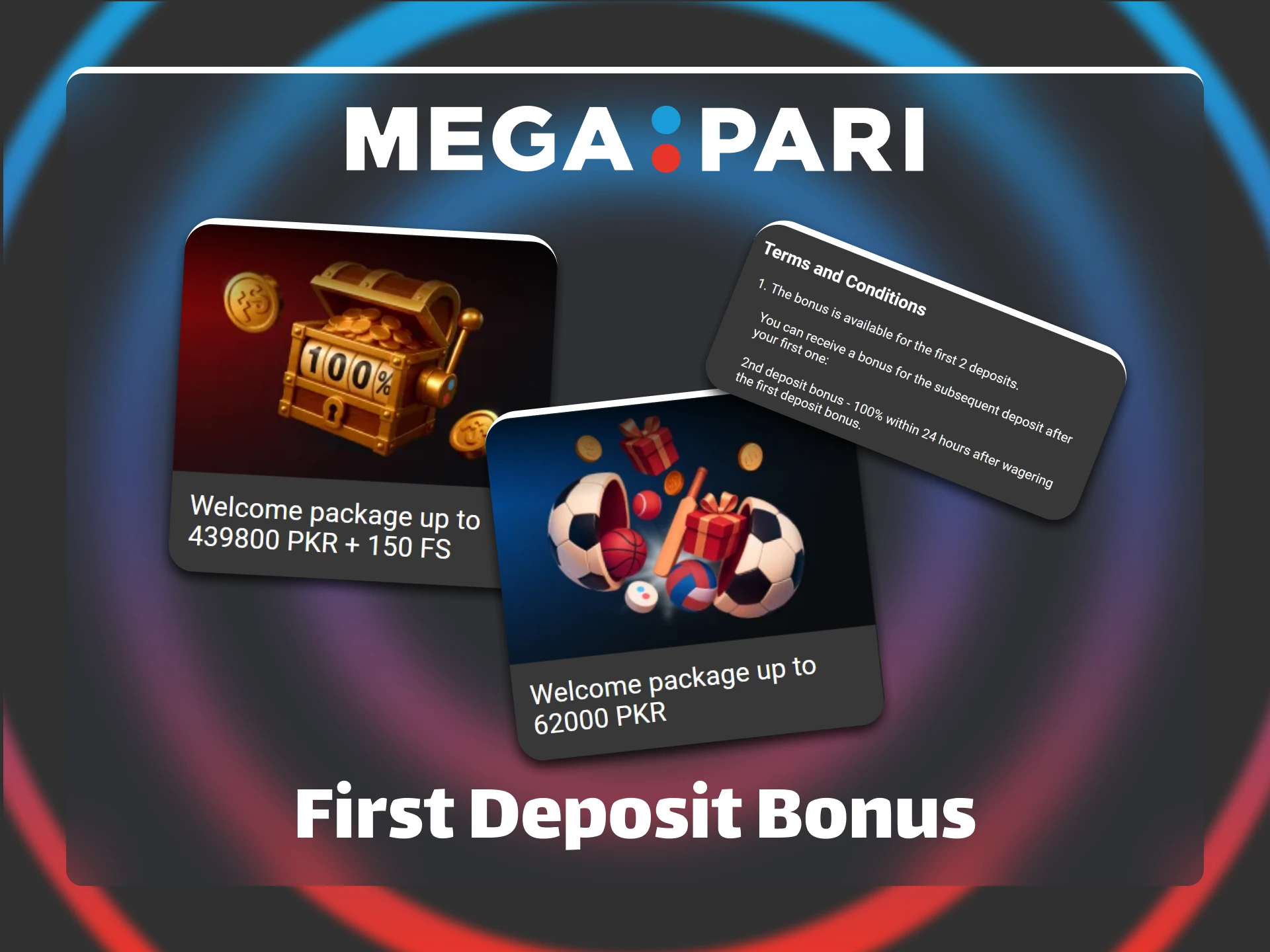 Make your first deposit on Megapari to receive a special bonus reward.