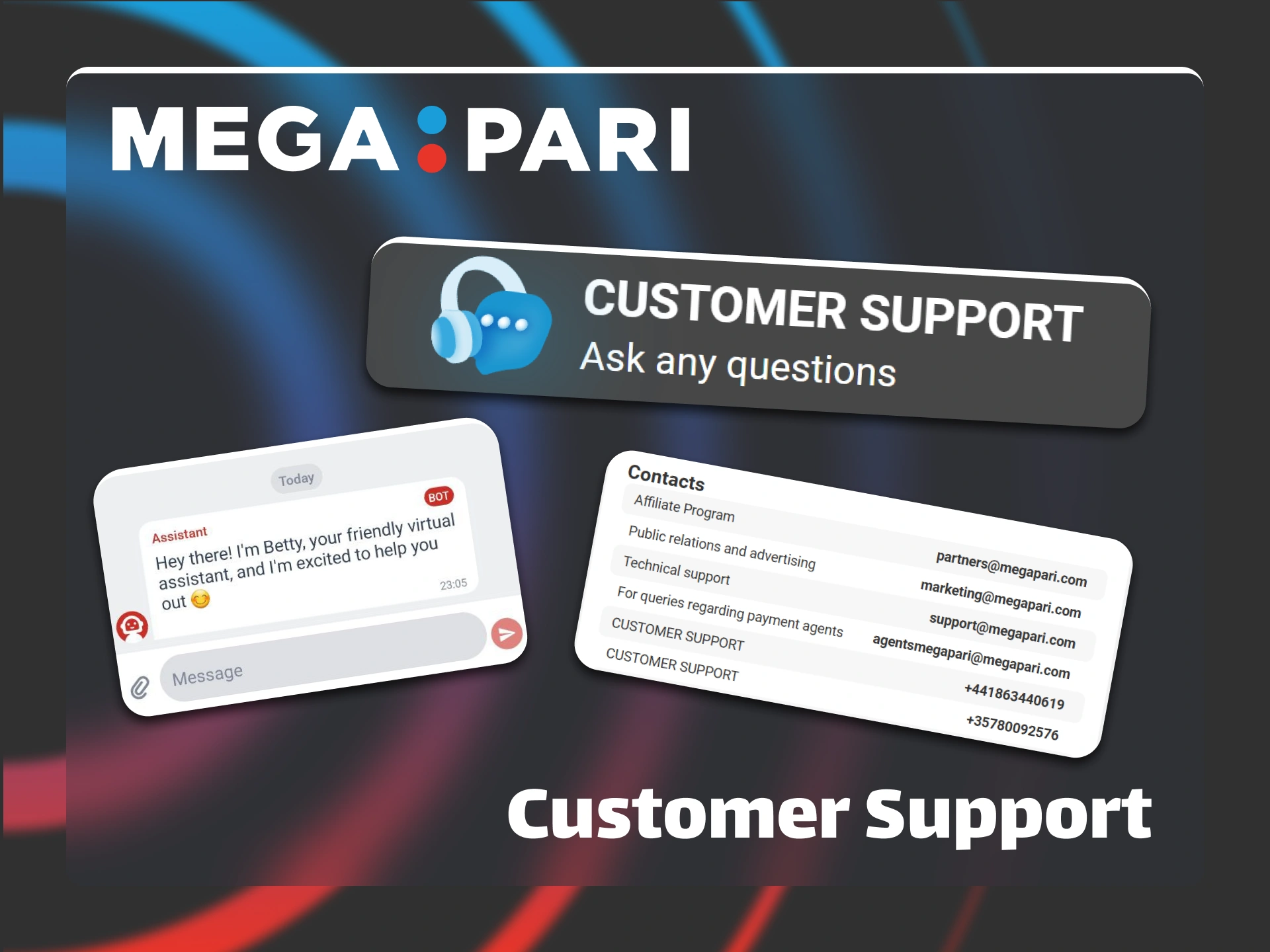 Contact the Megapari customer support team to resolve your issues quickly.