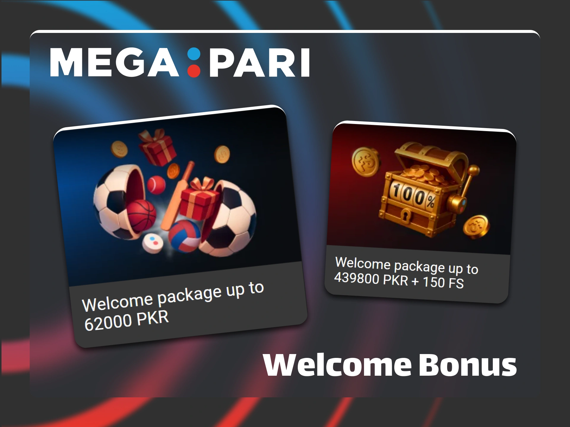 Sign up now to claim the generous welcome bonus at Megapari.