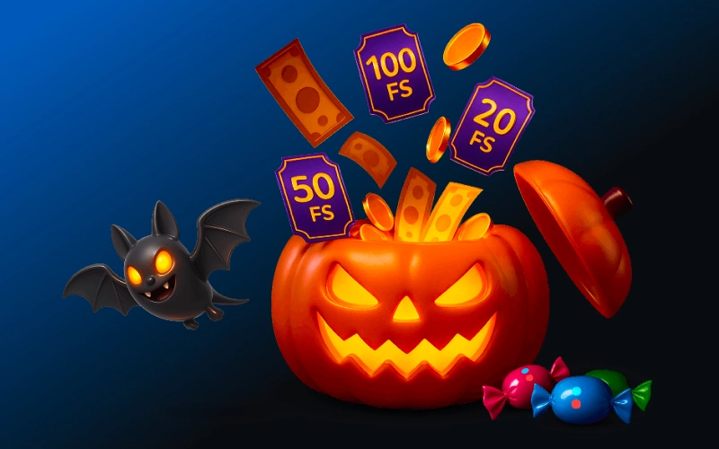 Spooky Grid bonus at Megapari offers daily prizes.