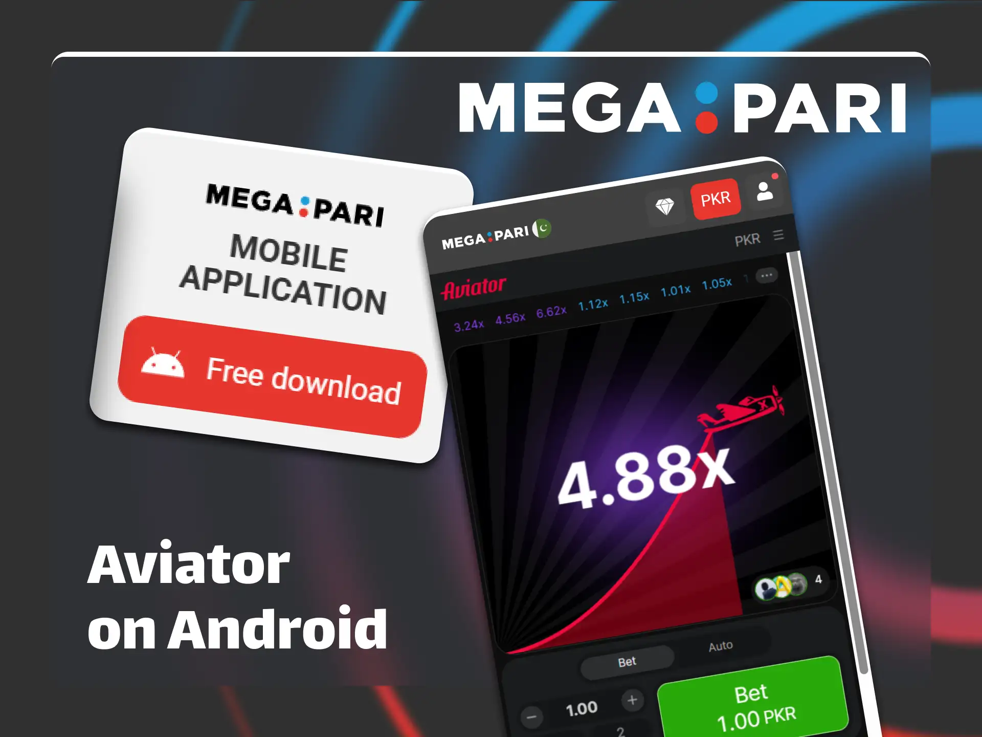 Download the official Megapari APK to play Aviator on Android.