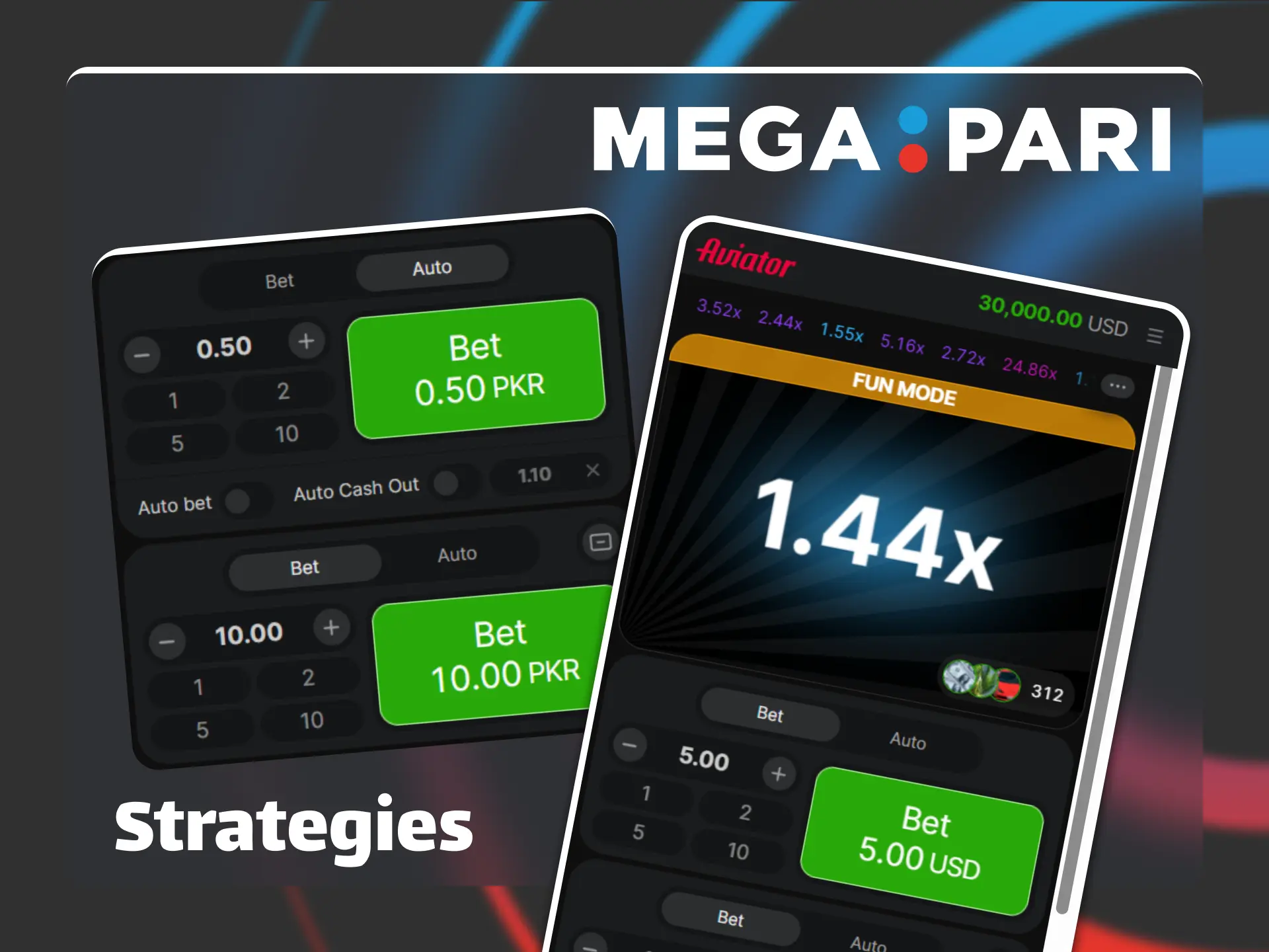 Use the official Megapari Aviator strategies to manage your bankroll.
