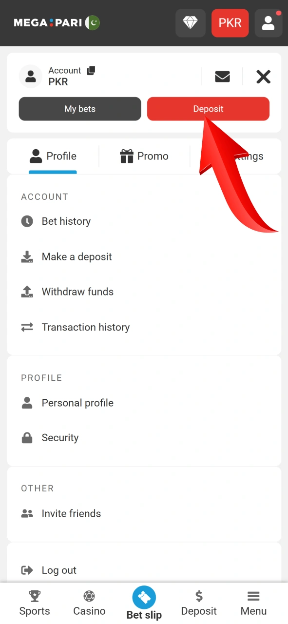 Fund your balance safely using the official Megapari payment options.