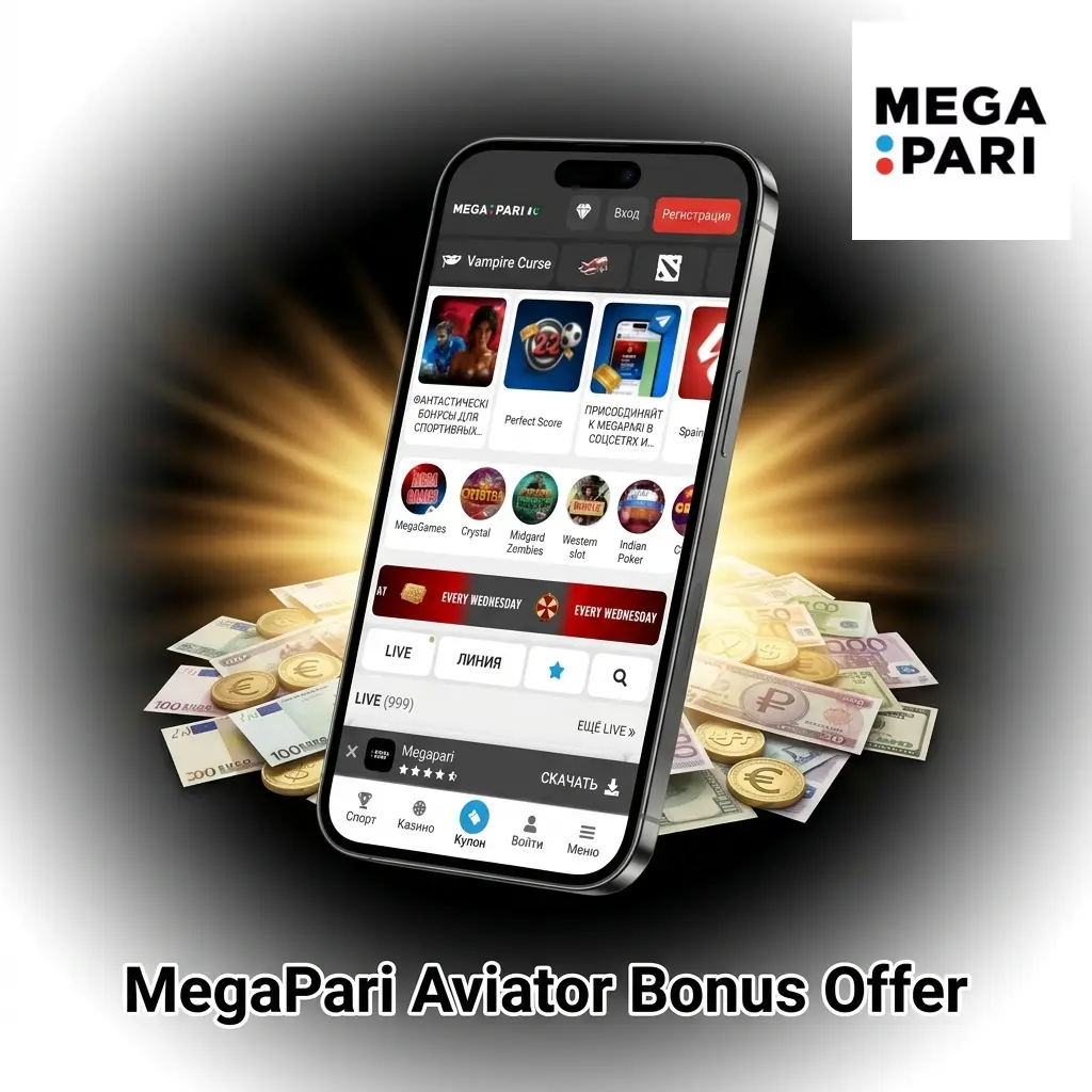 MegaPari Aviator bonus offer up to 439800 PKR plus 150 Free Spins for casino and crash games in Pakistan
