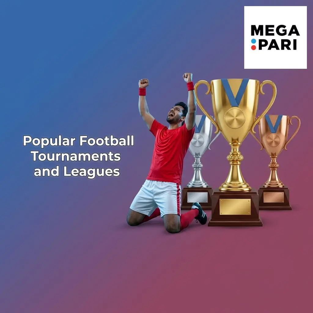 Popular football tournaments and leagues covered by MegaPari including UEFA Champions League and FIFA World Cup