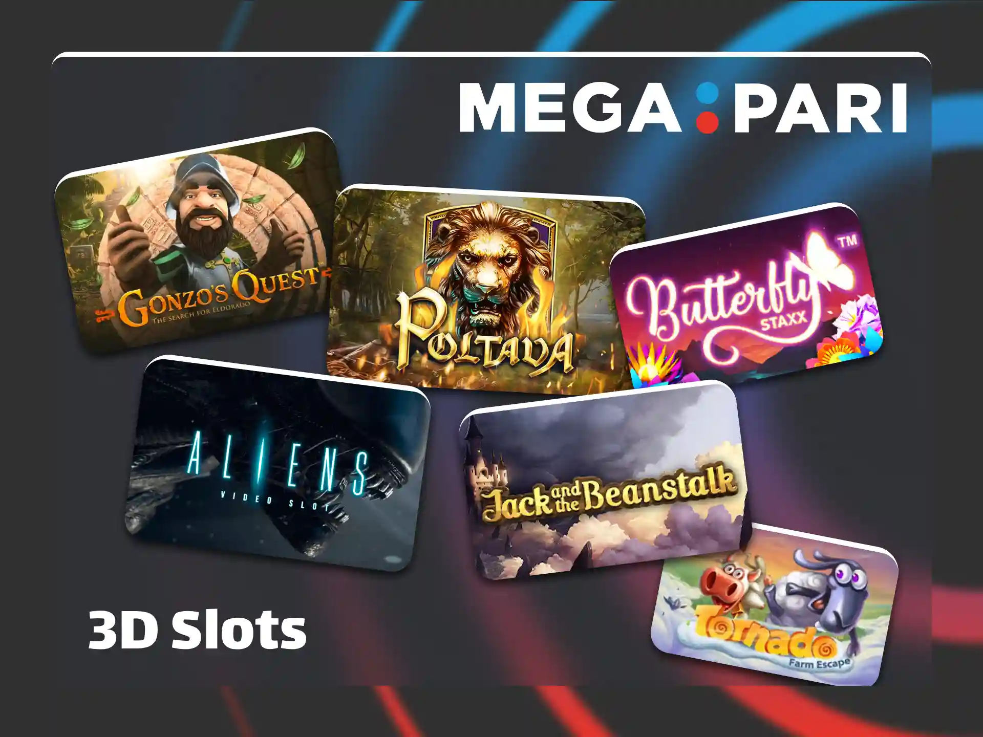 Play cinematic high quality 3D slots on official Megapari website.