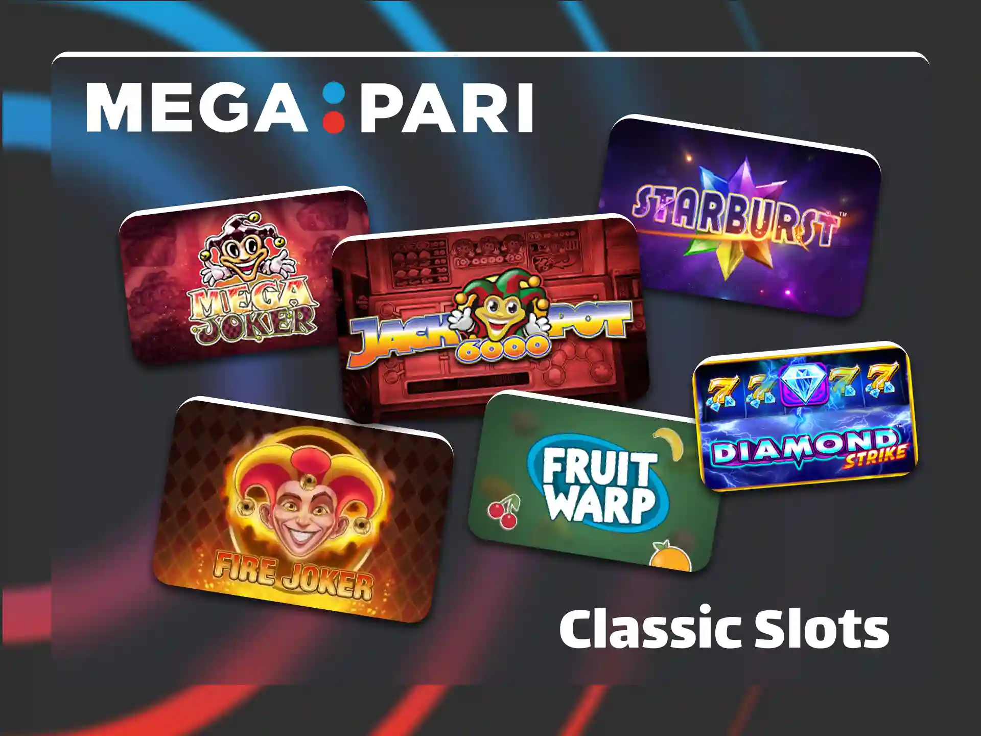 Enjoy traditional three reel classic slots on official Megapari portal.