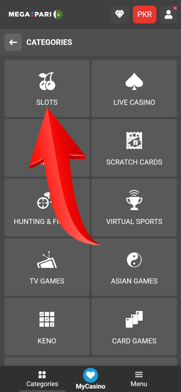 Browse the extensive slots library on the official Megapari website.