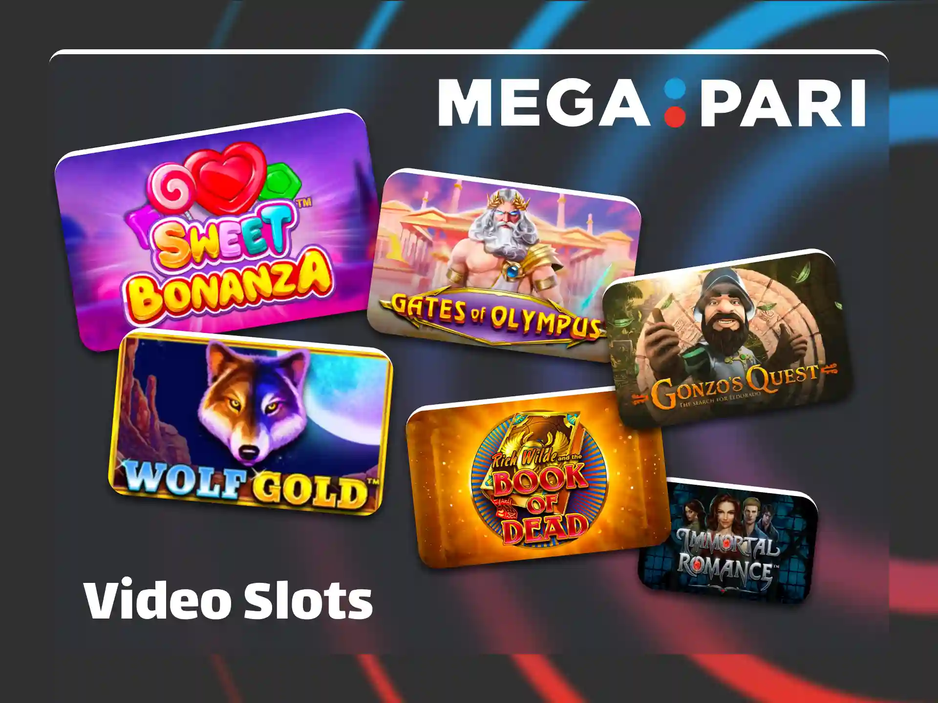 Experience modern five reel video slots at official Megapari casino.